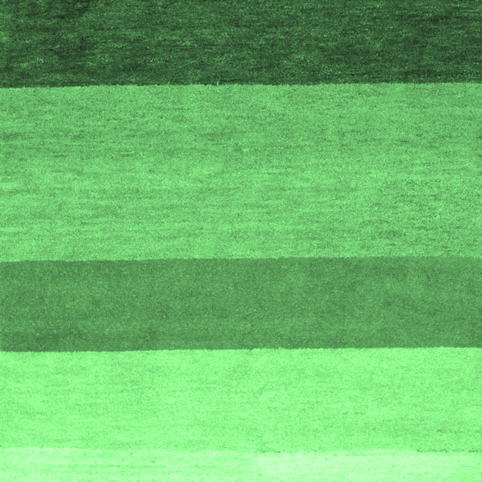 Machine Washable Abstract Emerald Green Contemporary Area Rugs, wshcon336emgrn