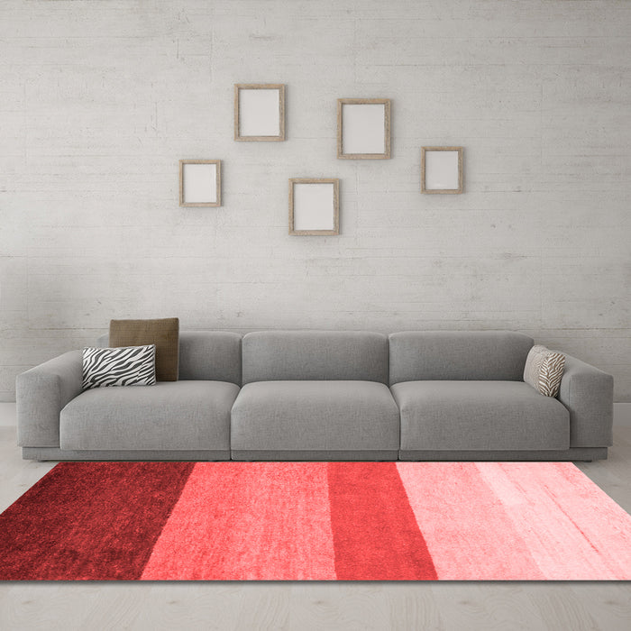 Contemporary Red Washable Rugs
