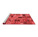 Transitional Red Washable Rugs