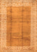 Serging Thickness of Machine Washable Abstract Orange Contemporary Area Rugs, wshcon338org