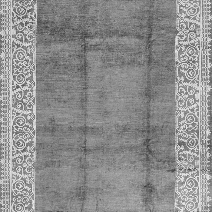 Abstract Gray Contemporary Rug, con338gry