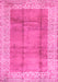 Abstract Pink Contemporary Rug, con338pnk