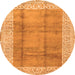 Machine Washable Abstract Orange Contemporary Area Rugs, wshcon338org