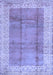 Abstract Blue Contemporary Rug, con338blu