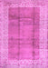 Machine Washable Abstract Purple Contemporary Area Rugs, wshcon338pur