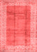 Abstract Red Contemporary Area Rugs