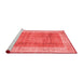 Contemporary Red Washable Rugs