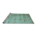 Sideview of Machine Washable Abstract Light Blue Contemporary Rug, wshcon339lblu