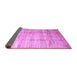 Sideview of Abstract Purple Contemporary Rug, con339pur