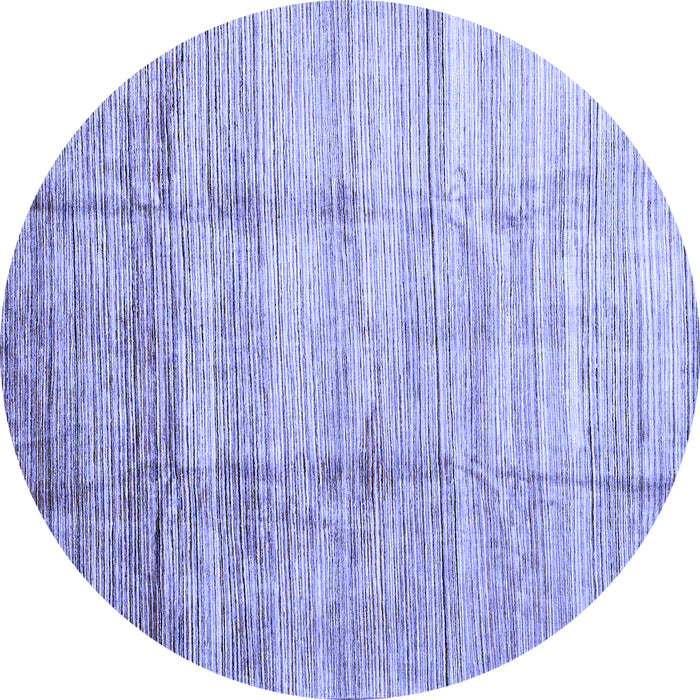 Round Machine Washable Abstract Blue Contemporary Rug, wshcon339blu