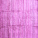 Square Machine Washable Abstract Purple Contemporary Area Rugs, wshcon339pur