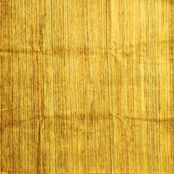 Square Abstract Yellow Contemporary Rug, con339yw