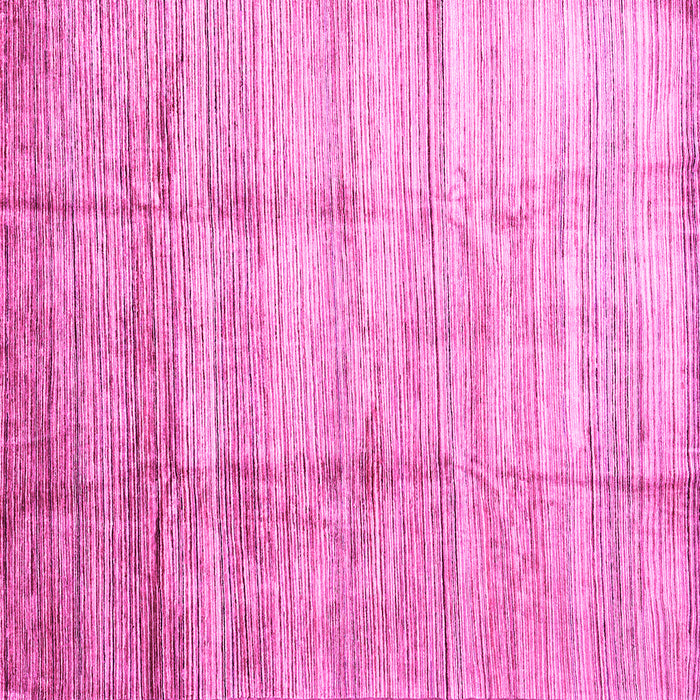 Square Machine Washable Abstract Pink Contemporary Rug, wshcon339pnk