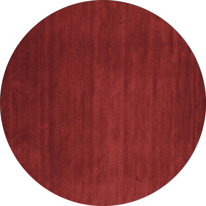 Round Abstract Brown Contemporary Rug, con33brn