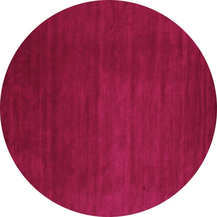 Round Abstract Pink Contemporary Rug, con33pnk