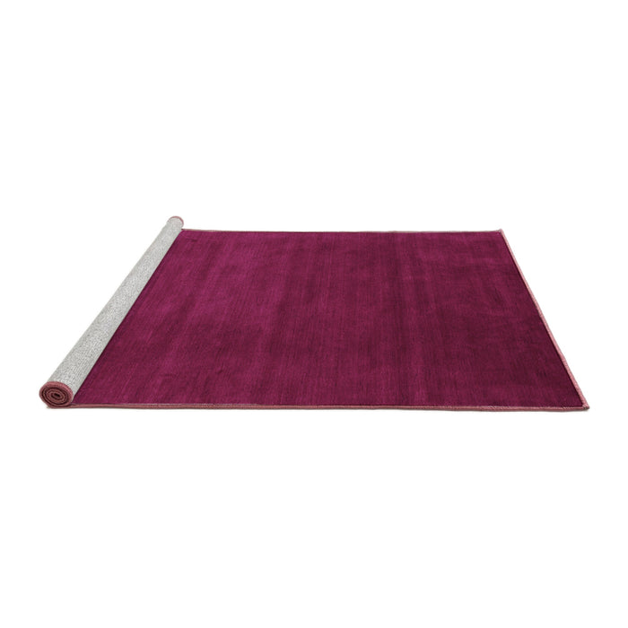 Sideview of Machine Washable Abstract Purple Contemporary Area Rugs, wshcon33pur