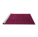 Sideview of Machine Washable Abstract Purple Contemporary Area Rugs, wshcon33pur