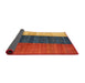 Thickness of Contemporary Fire Brick Red Modern Rug, con340