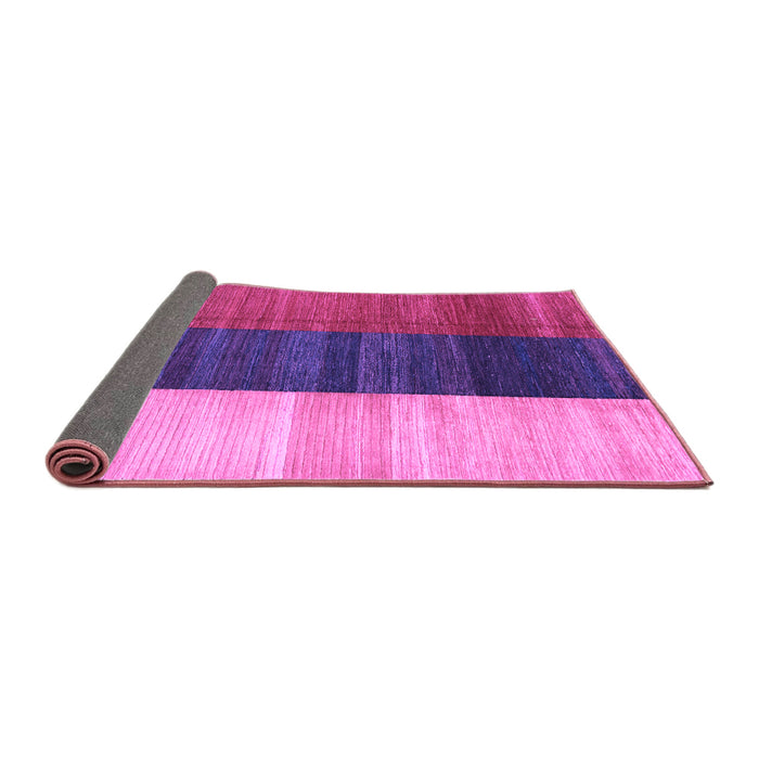 Sideview of Abstract Purple Contemporary Rug, con340pur