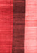 Abstract Red Contemporary Area Rugs