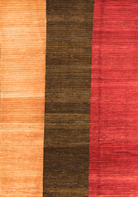 Abstract Orange Contemporary Rug, con340org