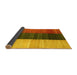 Sideview of Abstract Yellow Contemporary Rug, con340yw