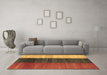 Machine Washable Abstract Brown Contemporary Rug in a Living Room,, wshcon340brn