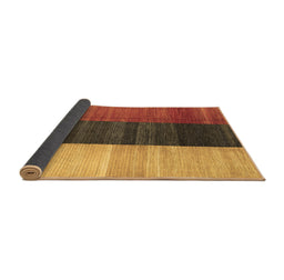Sideview of Abstract Brown Contemporary Rug, con340brn
