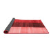 Abstract Red Contemporary Area Rugs