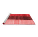 Contemporary Red Washable Rugs