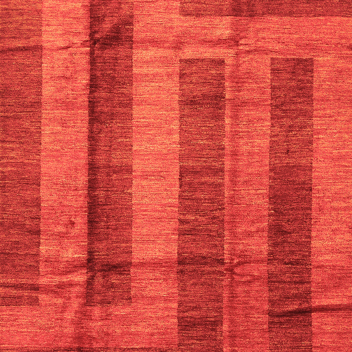 Abstract Orange Contemporary Rug, con341org