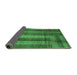 Sideview of Abstract Emerald Green Contemporary Rug, con341emgrn