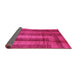 Sideview of Abstract Pink Contemporary Rug, con341pnk