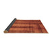 Sideview of Abstract Brown Contemporary Rug, con341brn