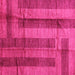 Square Abstract Pink Contemporary Rug, con341pnk