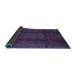 Sideview of Abstract Blue Contemporary Rug, con342blu