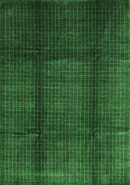 Abstract Emerald Green Contemporary Rug, con342emgrn