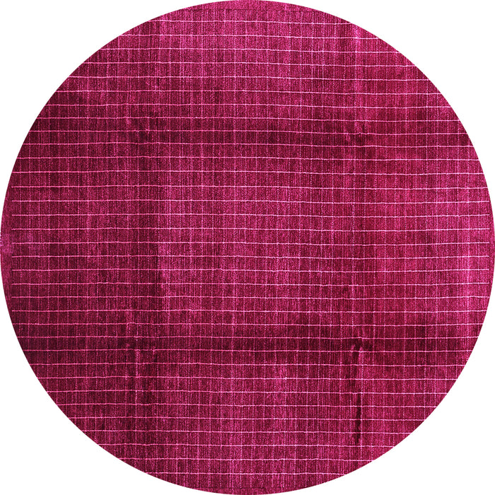 Round Abstract Pink Contemporary Rug, con342pnk