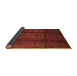 Sideview of Abstract Brown Contemporary Rug, con342brn