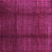 Square Machine Washable Abstract Purple Contemporary Area Rugs, wshcon342pur