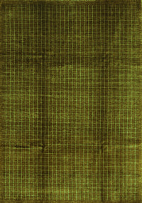 Abstract Green Contemporary Rug, con342grn