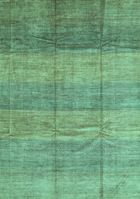 Abstract Turquoise Contemporary Rug, con343turq