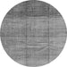 Square Abstract Gray Contemporary Rug, con343gry