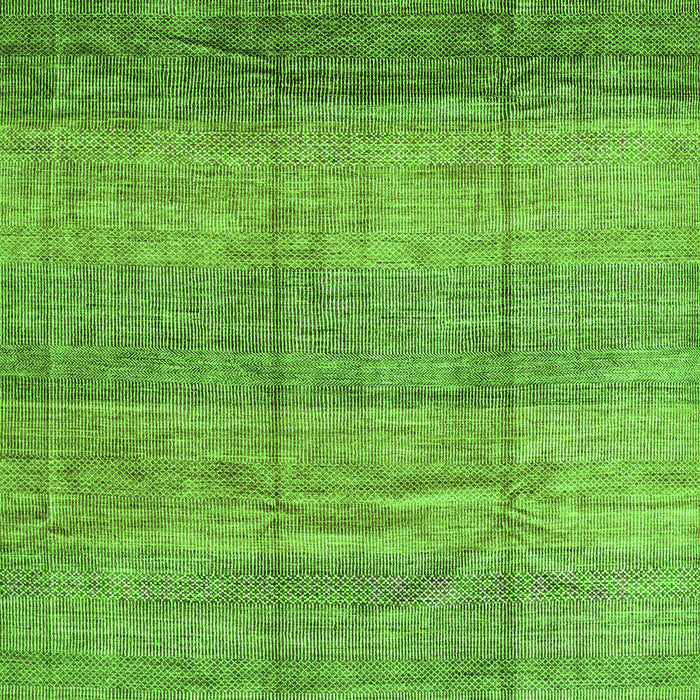Serging Thickness of Machine Washable Abstract Green Contemporary Area Rugs, wshcon343grn