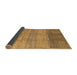 Sideview of Abstract Brown Contemporary Rug, con343brn