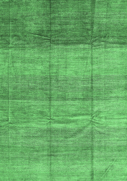 Abstract Emerald Green Contemporary Rug, con343emgrn