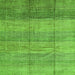 Serging Thickness of Abstract Green Contemporary Rug, con343grn