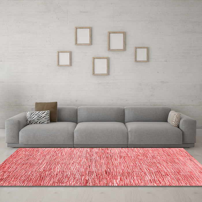 Contemporary Red Washable Rugs