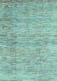 Abstract Light Blue Contemporary Rug, con344lblu