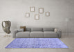 Machine Washable Abstract Blue Contemporary Rug in a Living Room, wshcon344blu